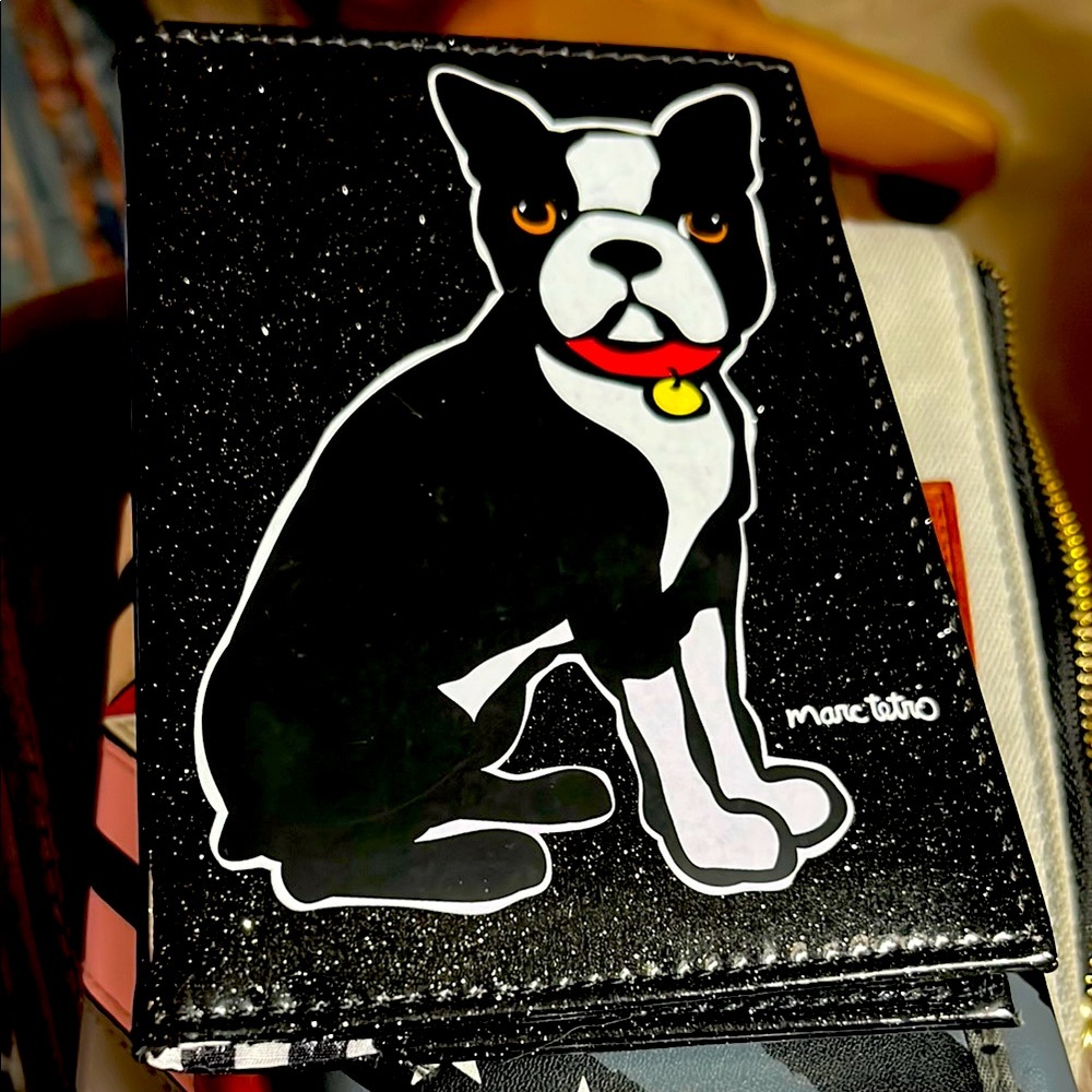 Marc Tetro Wallet Black Frenchie French Bulldog